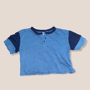 Cropped button up top